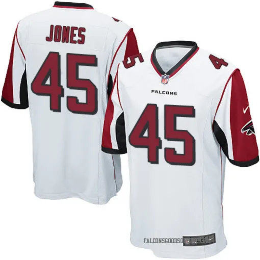 Game Deion Jones Men's Atlanta Falcons White Jersey - Nike