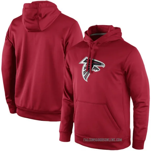 Men's Atlanta Falcons Red Circuit Logo Essential Performance Pullover ...